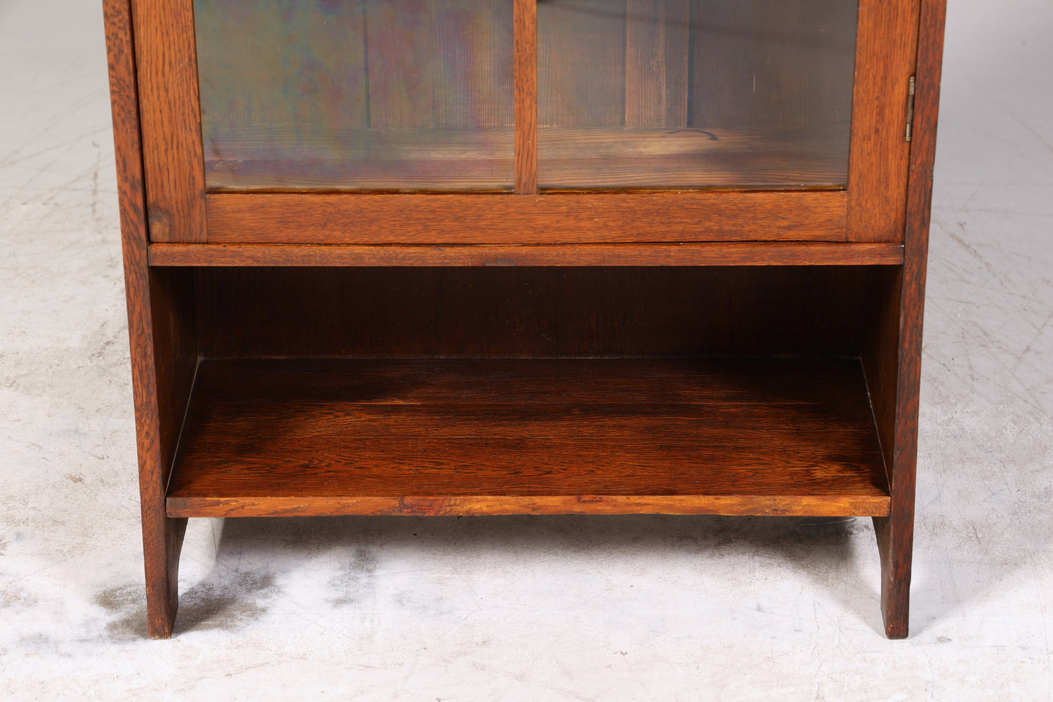 Traumhafte Jugendstil Vitrine Antike Holz Bücherschrank Eiche Antik Schrank Geschirrschrank 2 von 6