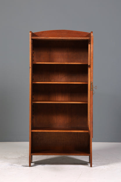 Traumhafte Jugendstil Vitrine Antike Holz Bücherschrank Eiche Antik Schrank Geschirrschrank 3 von 6