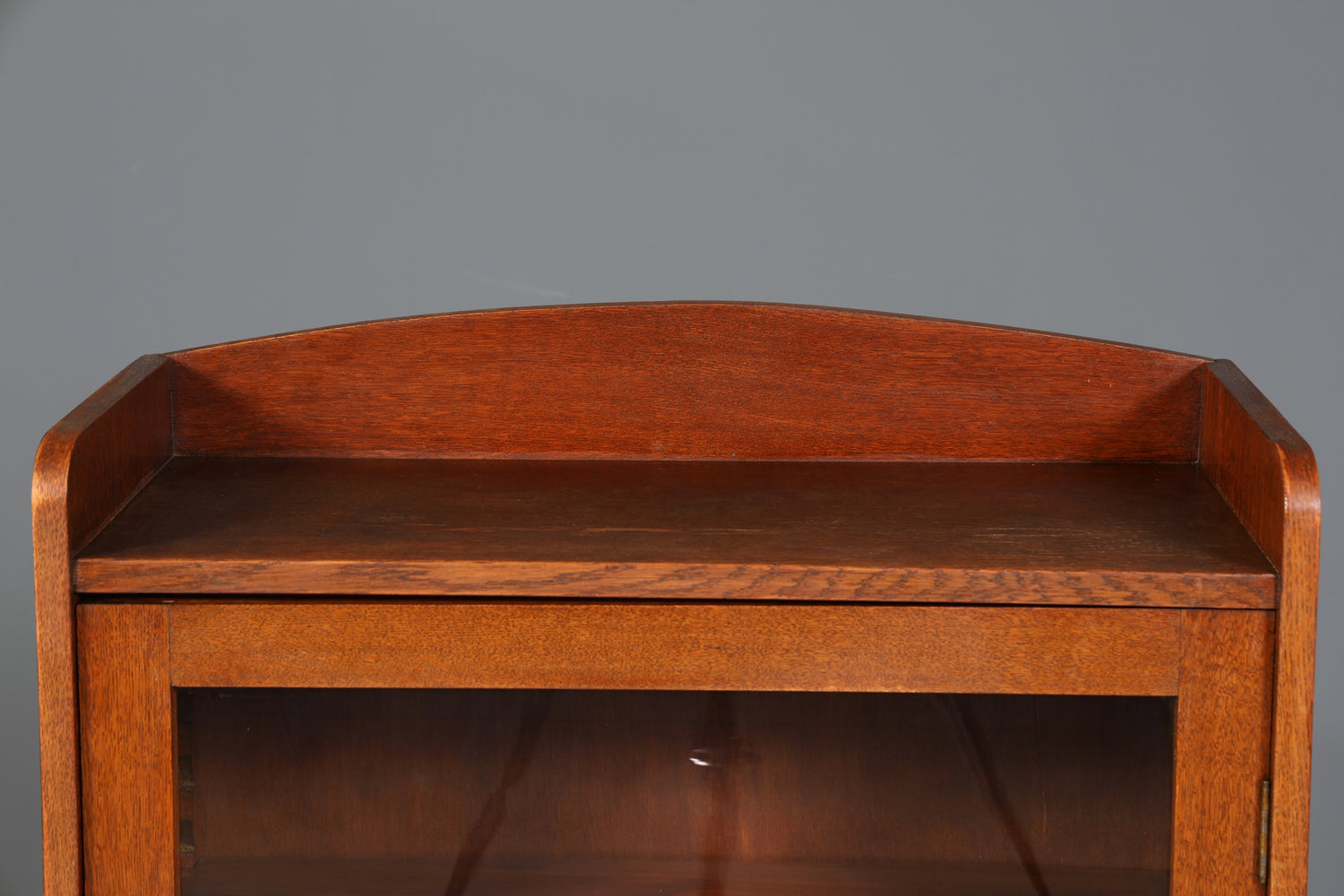 Traumhafte Jugendstil Vitrine Antike Holz Bücherschrank Eiche Antik Schrank Geschirrschrank 3 von 6