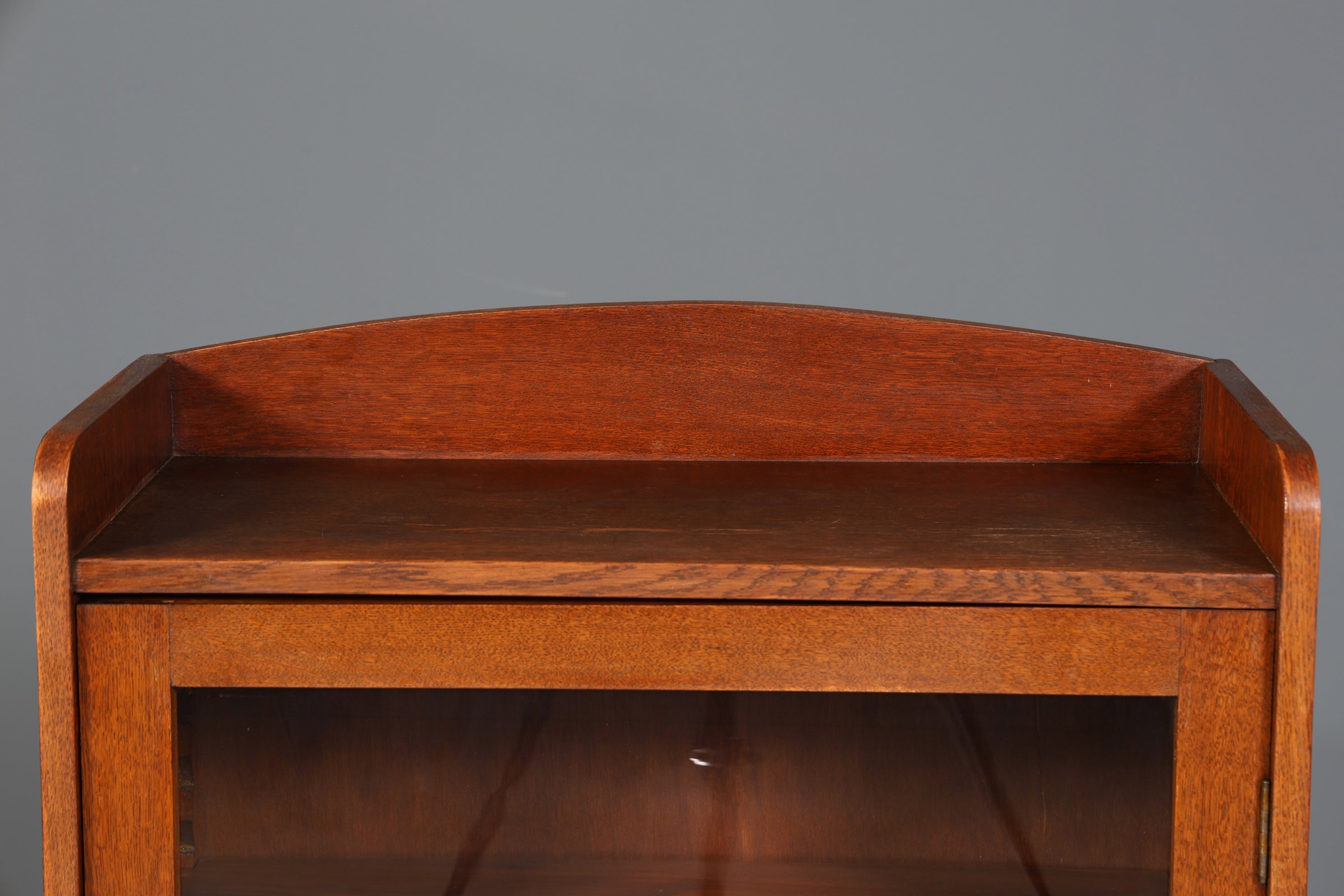 Traumhafte Jugendstil Vitrine Antike Holz Bücherschrank Eiche Antik Schrank Geschirrschrank 3 von 6