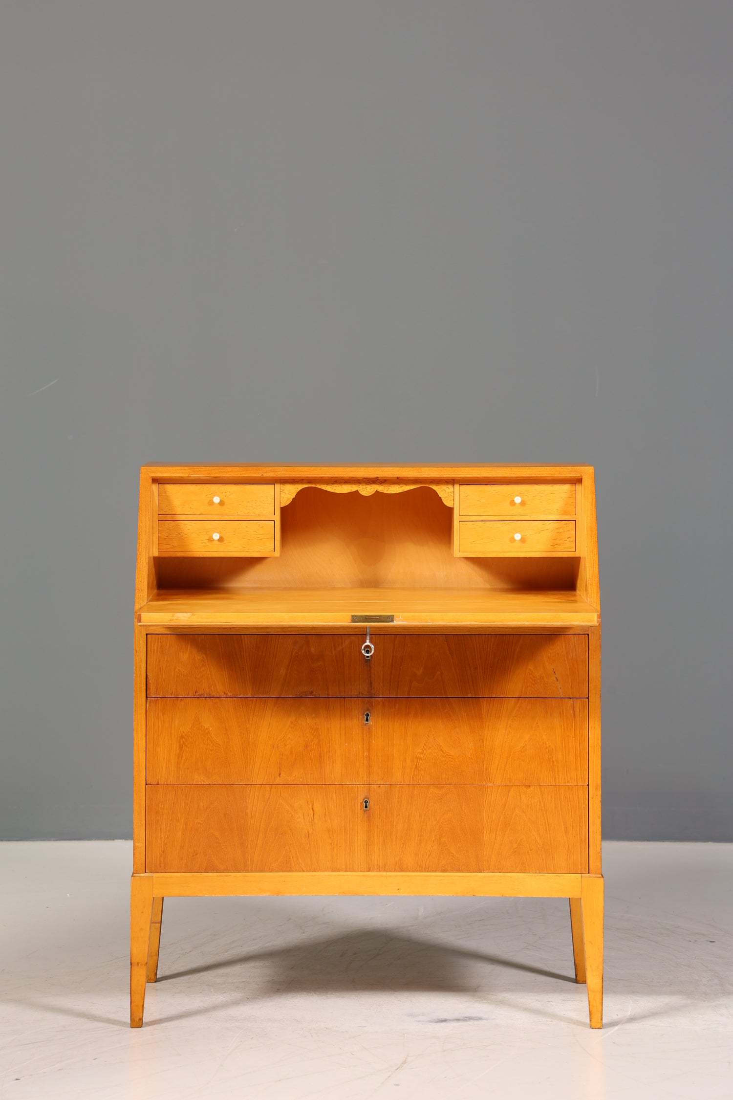 Wunderschöner Sekretär im Biedermeier Stil um 1930 echt Holz Schreibmöbel Kommode