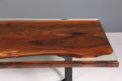 Beeindruckender Epoxidharz Tisch 200-90cm Nussbaum Esszimmer Tisch River Table Küchentisch