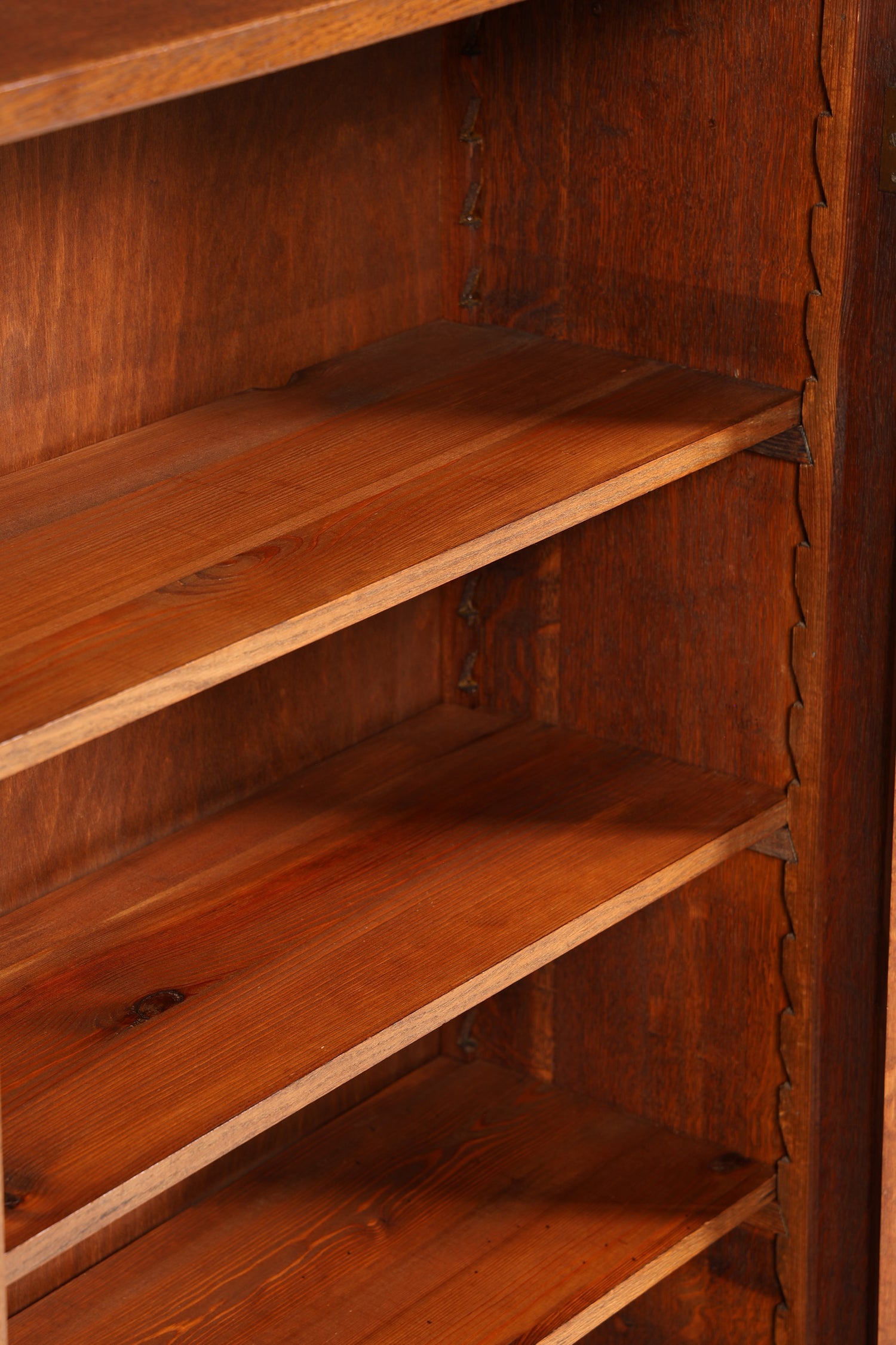 Traumhafte Jugendstil Vitrine Antike Holz Bücherschrank Eiche Antik Schrank Geschirrschrank 4 von 6