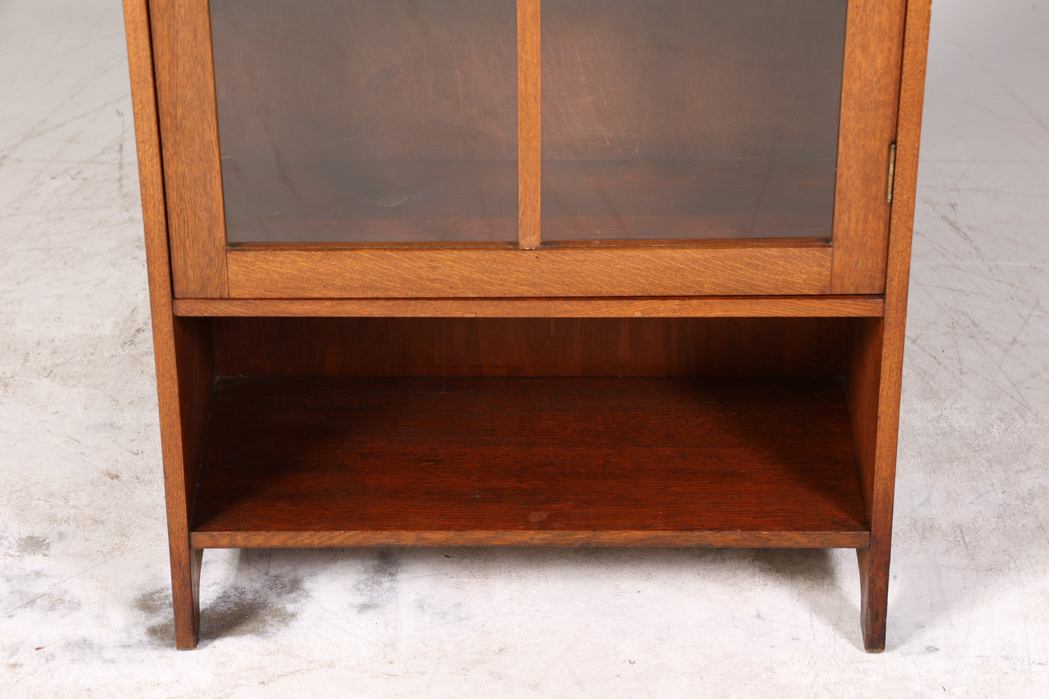 Traumhafte Jugendstil Vitrine Antike Holz Bücherschrank Eiche Antik Schrank Geschirrschrank 4 von 6