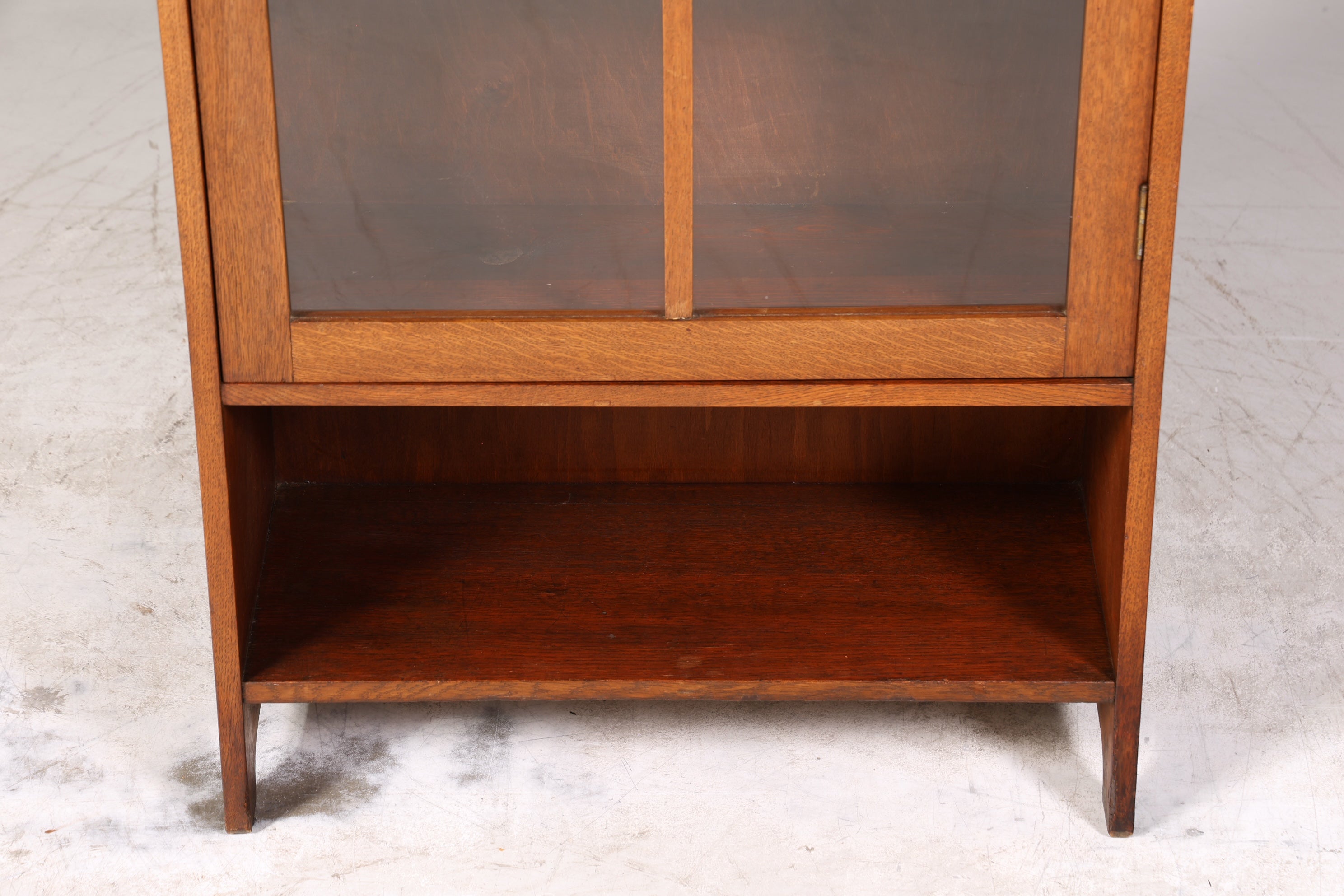 Traumhafte Jugendstil Vitrine Antike Holz Bücherschrank Eiche Antik Schrank Geschirrschrank 4 von 6