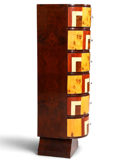 Edles Art Deco Stil Highboard Kommode Vertiko Schubladenkommode