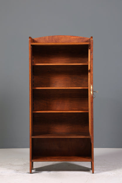 Traumhafte Jugendstil Vitrine Antike Holz Bücherschrank Eiche Antik Schrank Geschirrschrank 5 von 6
