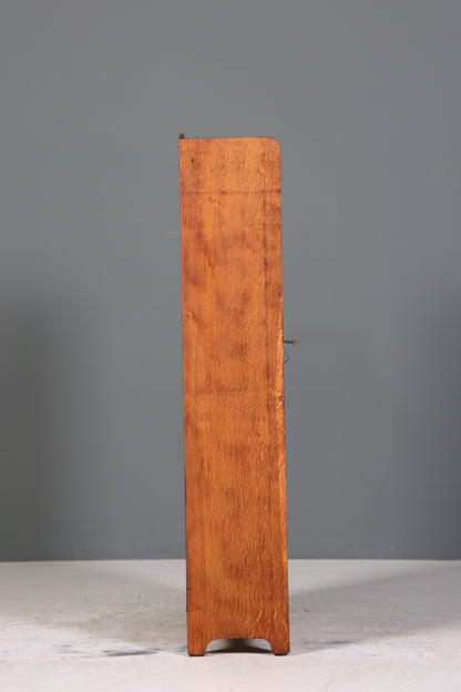 Traumhafte Jugendstil Vitrine Antike Holz Bücherschrank Eiche Antik Schrank Geschirrschrank 5 von 6