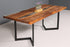 Beeindruckender Epoxidharz Tisch 200-90cm Nussbaum Esszimmer Tisch massiv Holz River Table Küchentisch