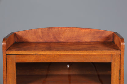 Traumhafte Jugendstil Vitrine Antike Holz Bücherschrank Eiche Antik Schrank Geschirrschrank 5 von 6