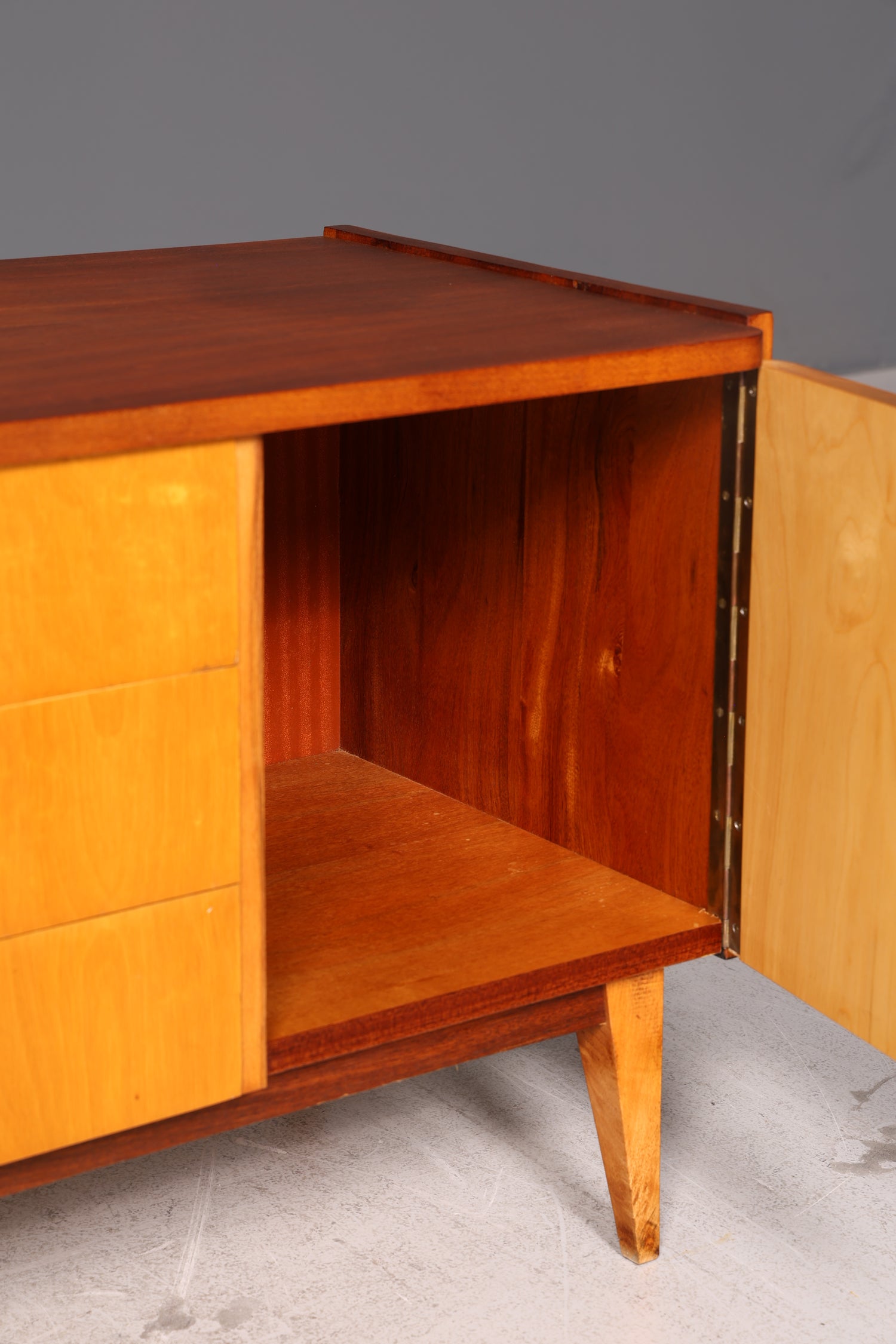 Wunderschönes Mid Century Sideboard Vintage Kommode TV Schrank Flurkommode 60s Holz