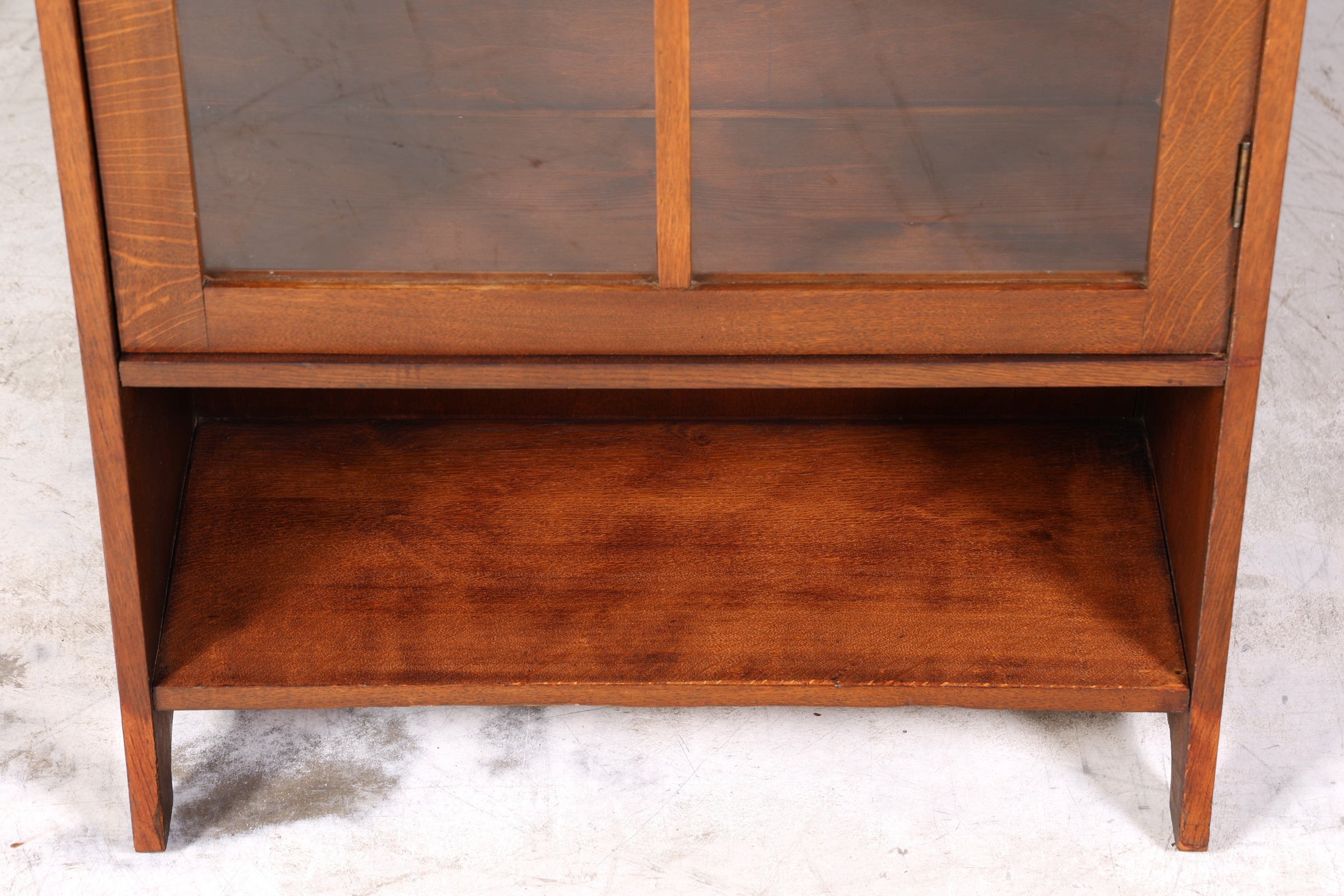 Traumhafte Jugendstil Vitrine Antike Holz Bücherschrank Eiche Antik Schrank Geschirrschrank 5 von 6