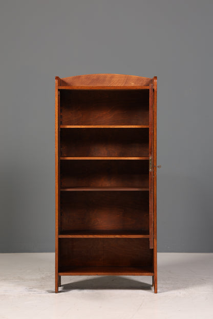 Traumhafte Jugendstil Vitrine Antike Holz Bücherschrank Eiche Antik Schrank Geschirrschrank 6 von 6