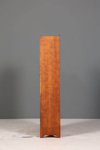 Traumhafte Jugendstil Vitrine Antike Holz Bücherschrank Eiche Antik Schrank Geschirrschrank 6 von 6
