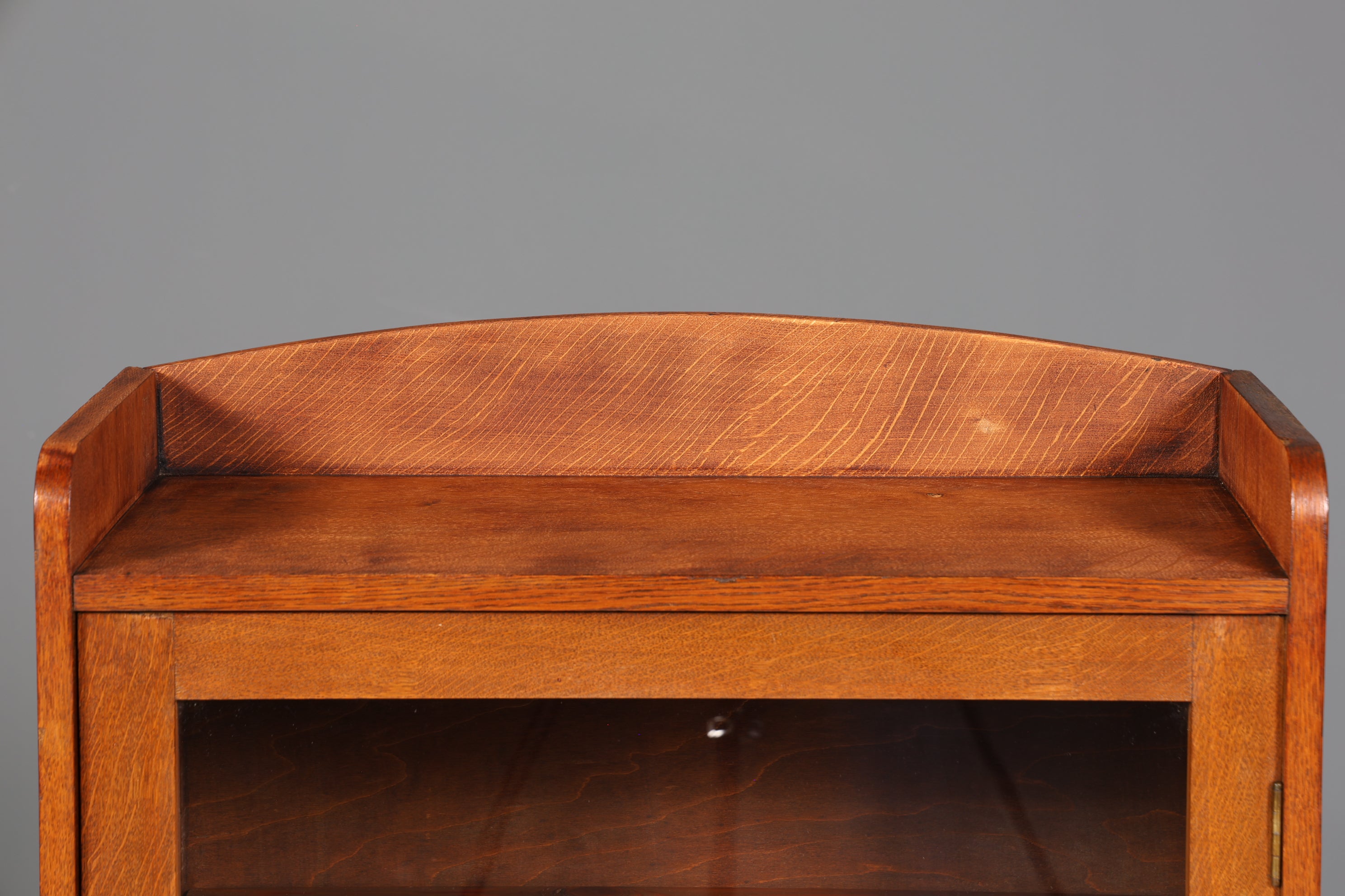 Traumhafte Jugendstil Vitrine Antike Holz Bücherschrank Eiche Antik Schrank Geschirrschrank 6 von 6
