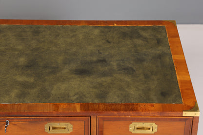Edler Maritimer Schreibtisch Englischer Military Chest Bürotisch Office Table