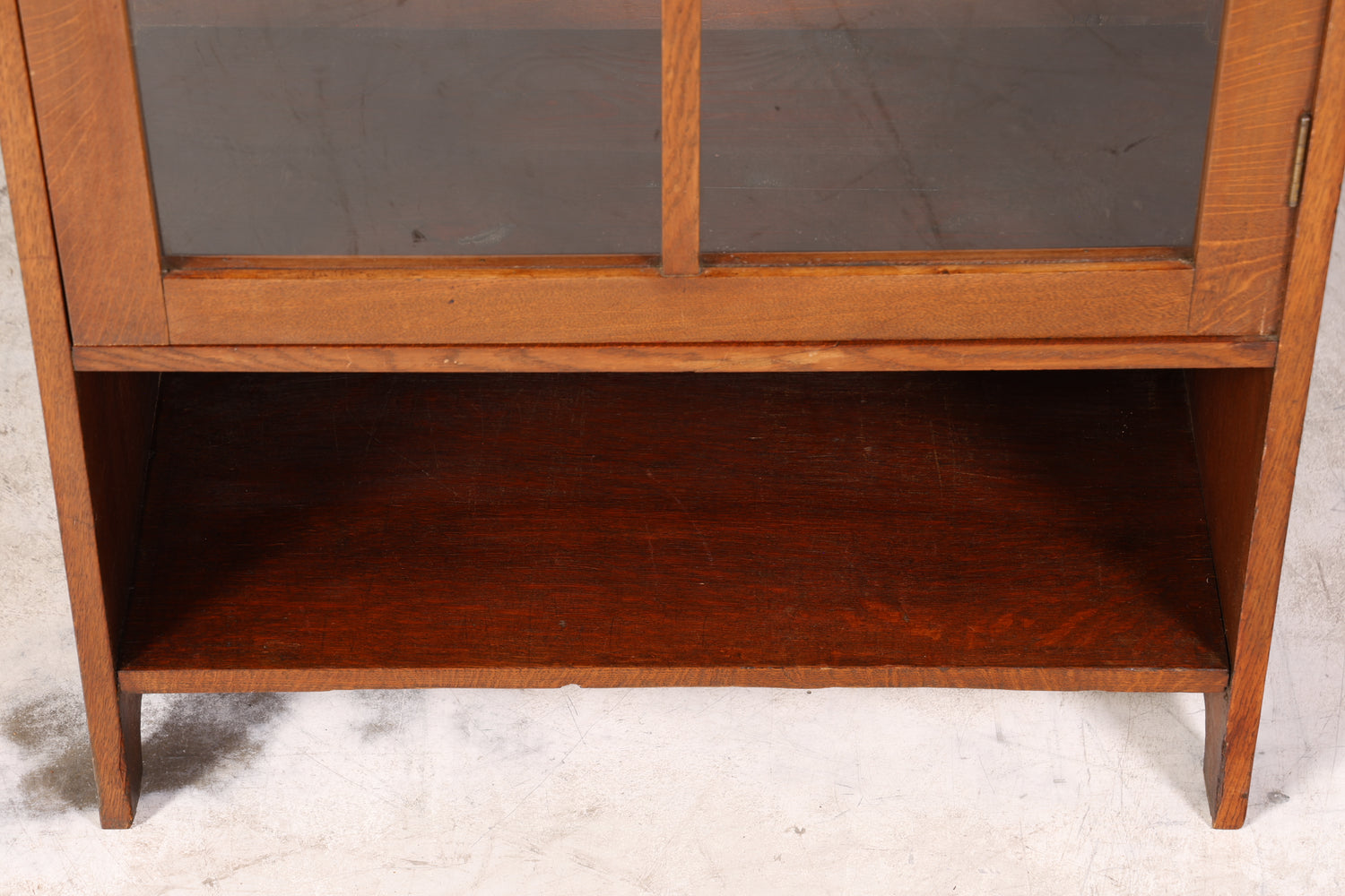 Traumhafte Jugendstil Vitrine Antike Holz Bücherschrank Eiche Antik Schrank Geschirrschrank 6 von 6