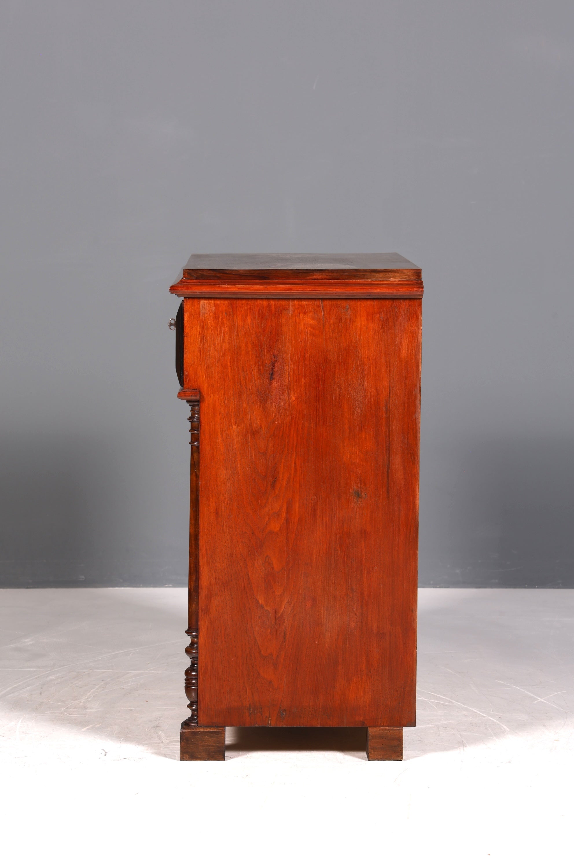 Edle Gründerzeit Kommode Louis Philippe Schubladen Kommode Vertiko Sideboard um 1880