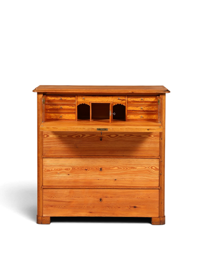 Stilvolle Biedermeier Kommode Antik Schrank Schubladenkommode Weichholz Wäschekommode