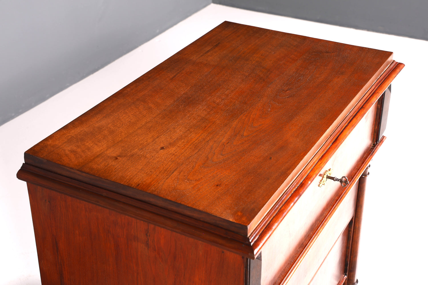 Edle Gründerzeit Kommode Louis Philippe Schubladen Kommode Vertiko Sideboard um 1880