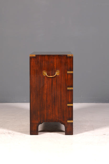 Wunderschöne Maritime Kommode Englisch Military Chest Schrank Schubladenkommode Wäschekommode