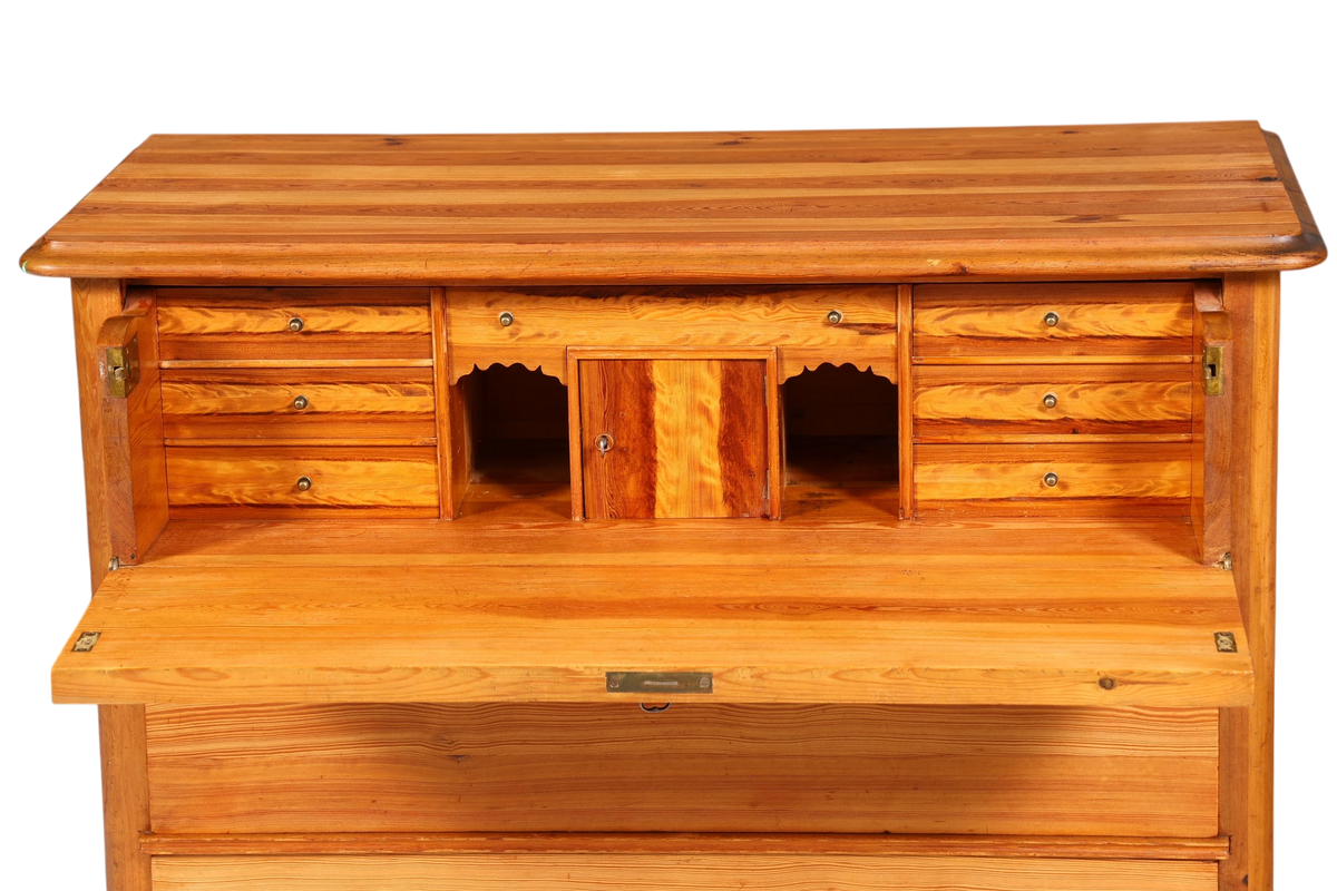 Stilvolle Biedermeier Kommode Antik Schrank Schubladenkommode Weichholz Wäschekommode