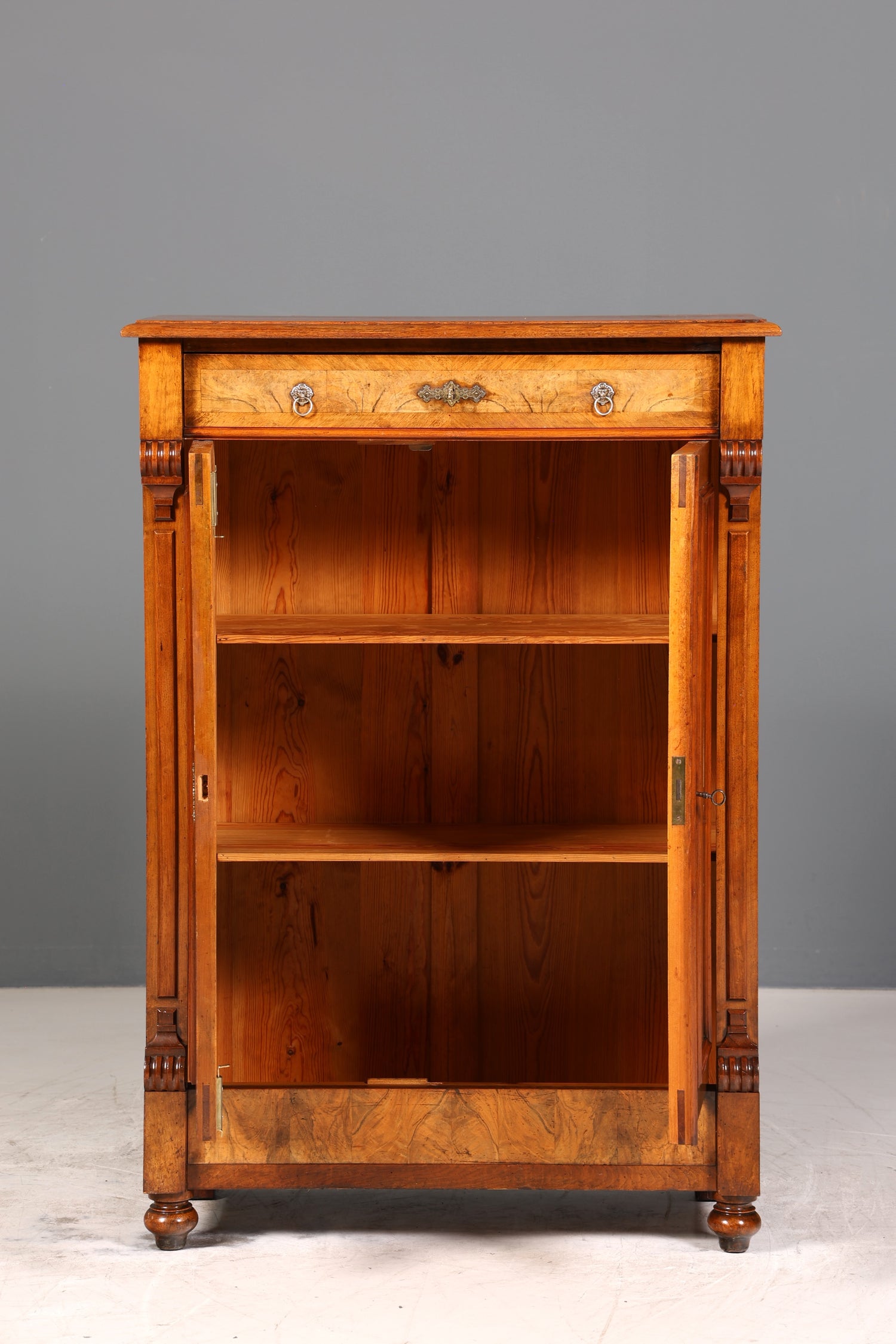 Wunderschönes Gründerzeit Vertiko Jugendstil Schrank Antik Highboard Kommode