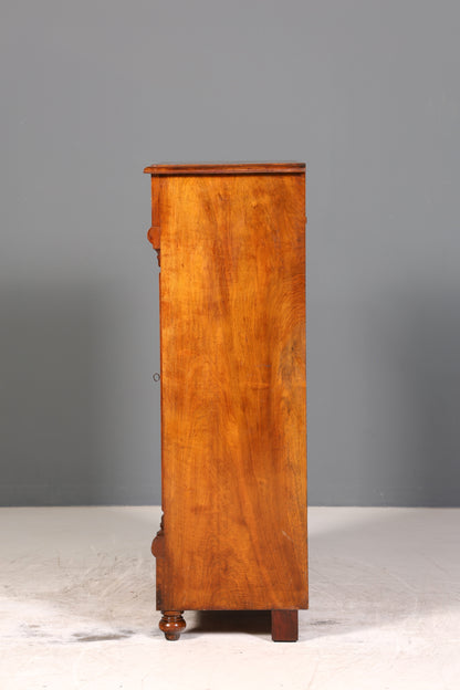 Wunderschönes Gründerzeit Vertiko Jugendstil Schrank Antik Highboard Kommode