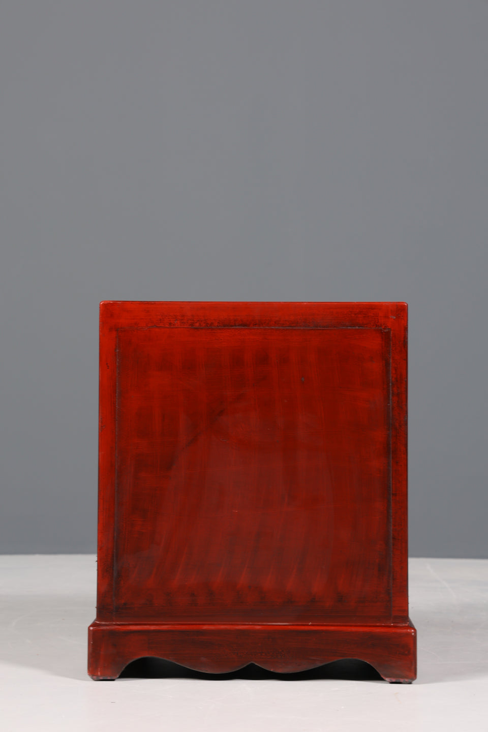 Traumhafte Chinesische Hochzeit Kommode - Roter Schrank mit Asiatischen Motiven China Nachtisch