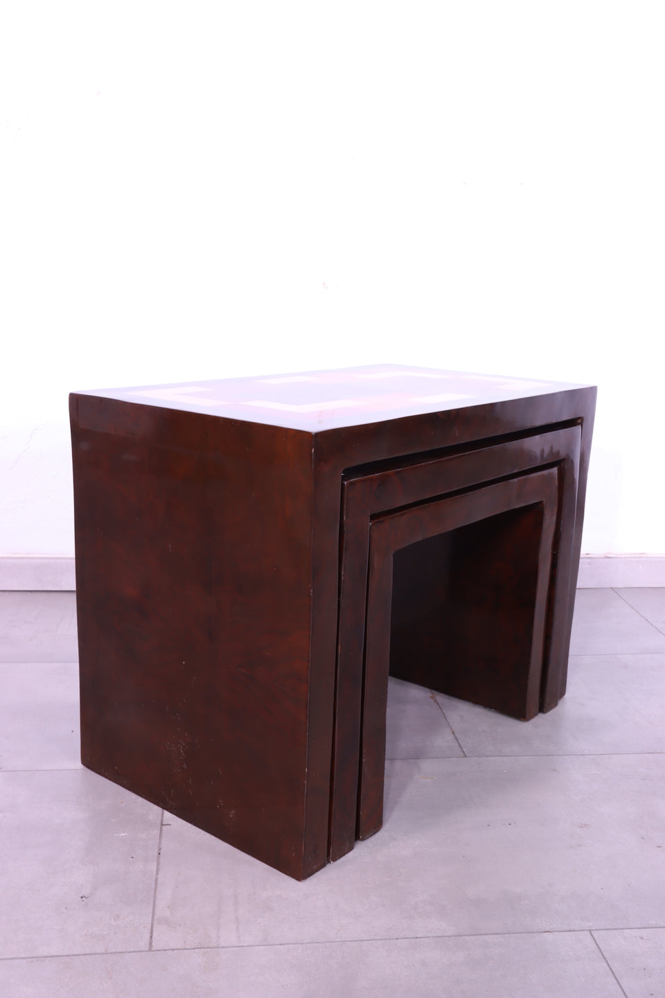 Edler Art Deco Stil Beistelltische 3er Satz Ablage Kult Ablage 2 von 2