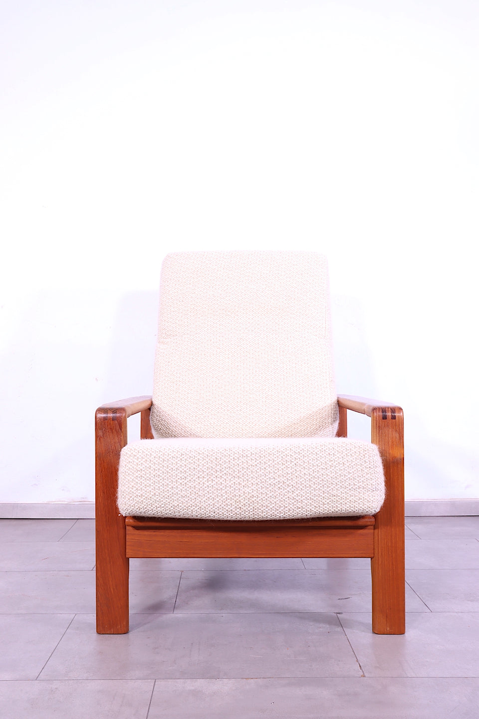 Mid Century Sessel Danish Design Teak Holz Relax Sessel