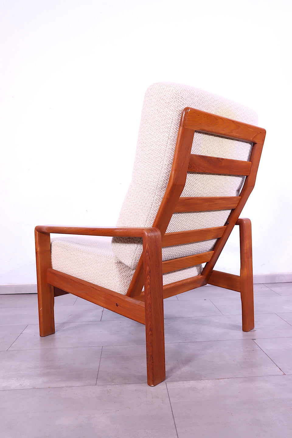 Mid Century Sessel Danish Design Teak Holz Relax Sessel