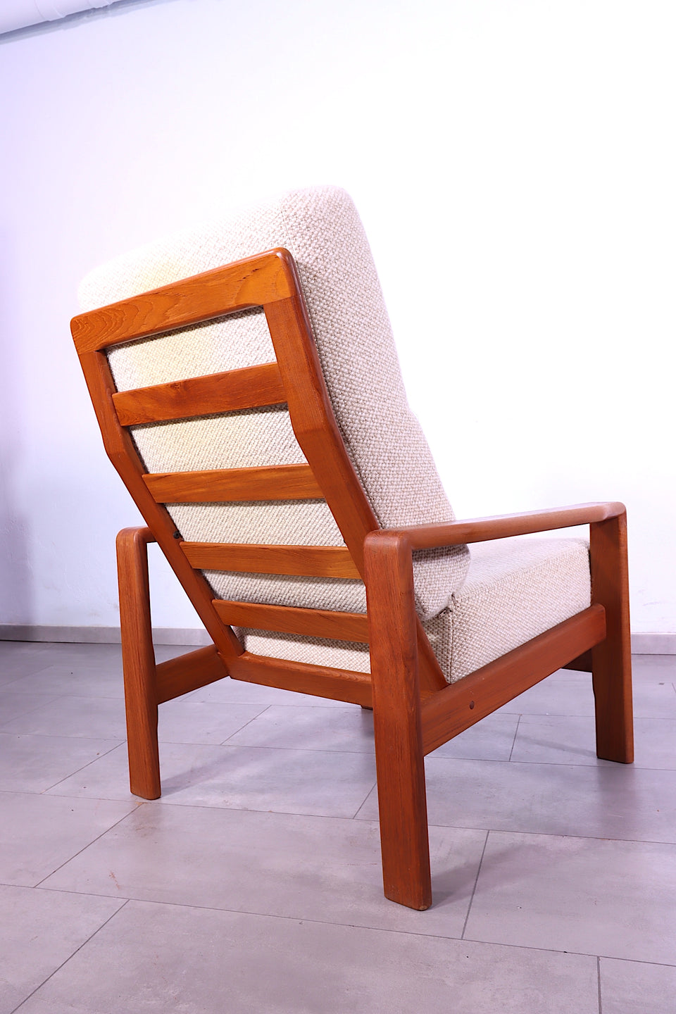 Mid Century Sessel Danish Design Teak Holz Relax Sessel