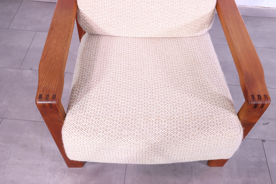 Mid Century Sessel Danish Design Teak Holz Relax Sessel