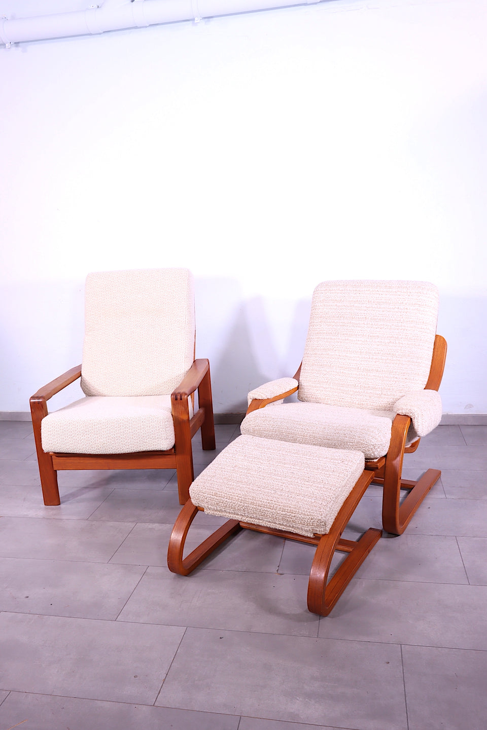 Mid Century Sessel Danish Design Teak Holz Relax Sessel