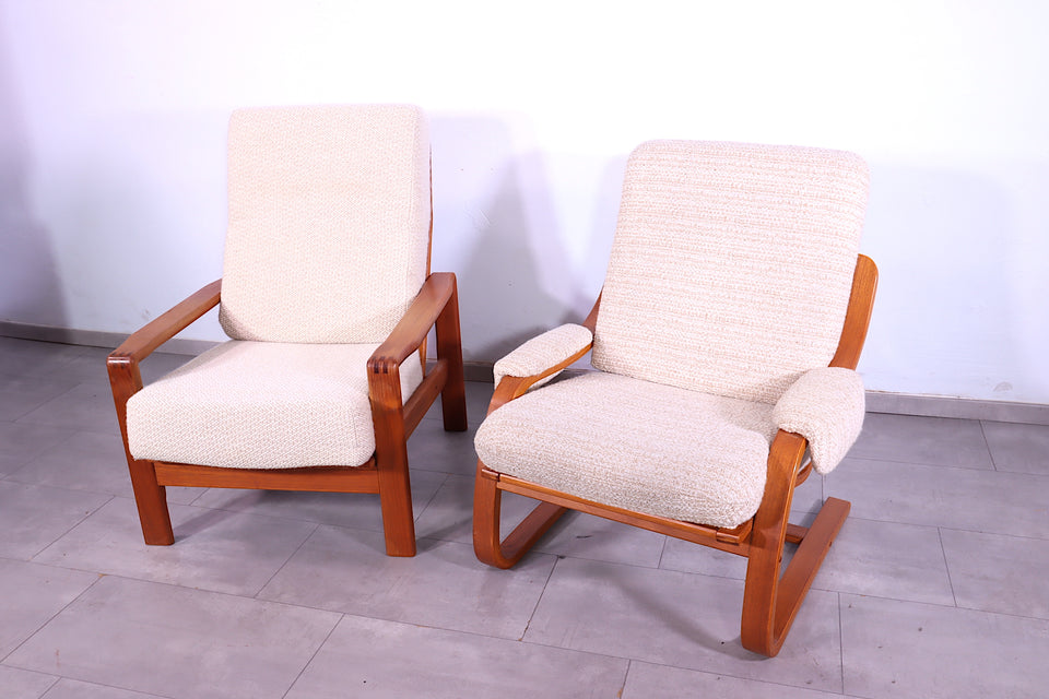Mid Century Sessel Danish Design Teak Holz Relax Sessel