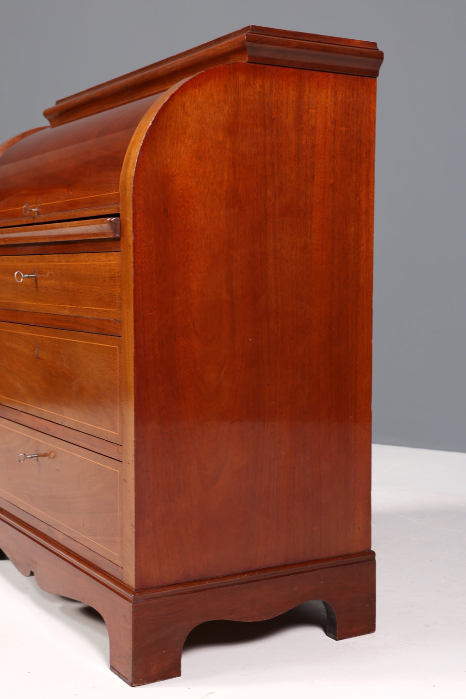 Stilvoller Spätbiedermeier Sekretär massiv Holz Louis Philippe Antik Kommode