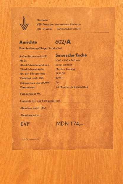 Traumhafte Hellerau Kommode Franz Ehrlich 602 Mid Century Schrank Flurkommode Vintage