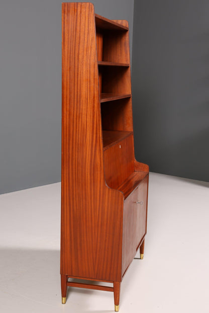 Traumhafter Mid Century Schrank Retro Sekretär Bücherregal Vintage Highboard Holz Regal 60er Jahre