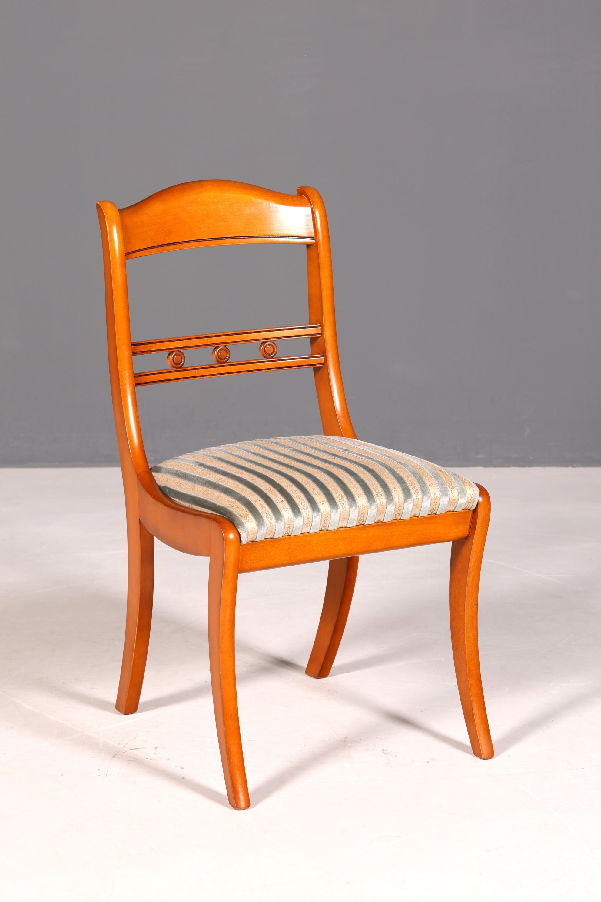 G093 Finish 4x Edle Englische Stühle Englisch Dining Chairs Antik 60er Jahre Regency Küchenstühle Stuhlset (Kopie)