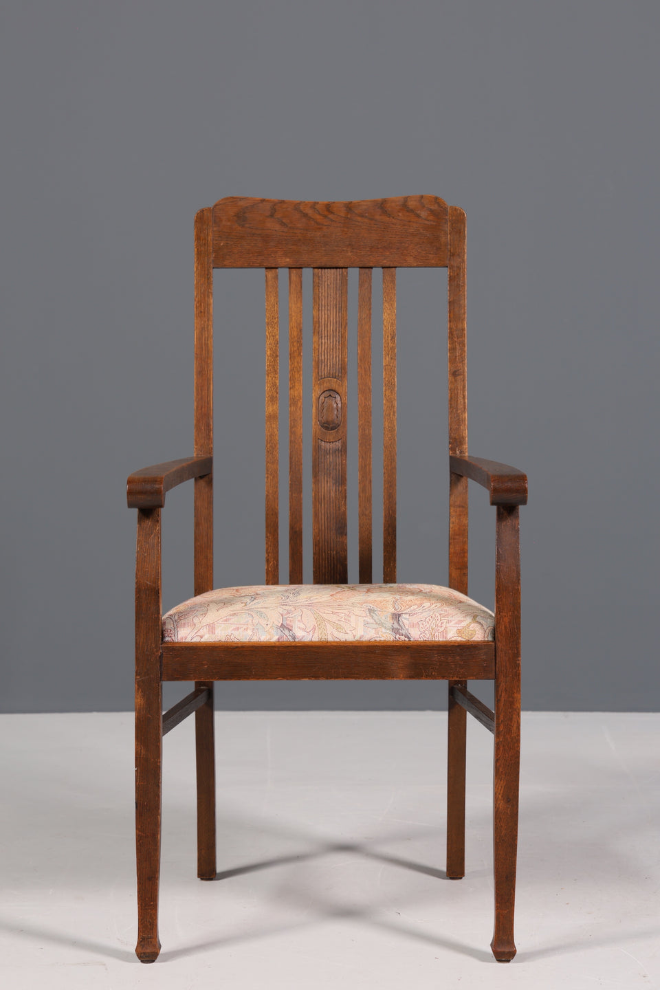 Wunderschöner Jugendstil Armlehn Stuhl Sessel Antik um 1910 Eiche 1 von 2