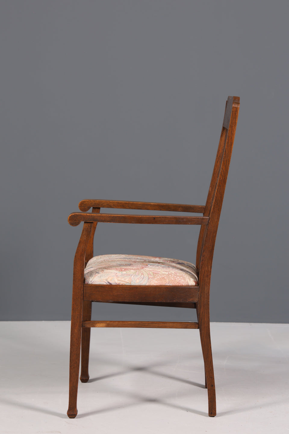 Wunderschöner Jugendstil Armlehn Stuhl Sessel Antik um 1910 Eiche 1 von 2