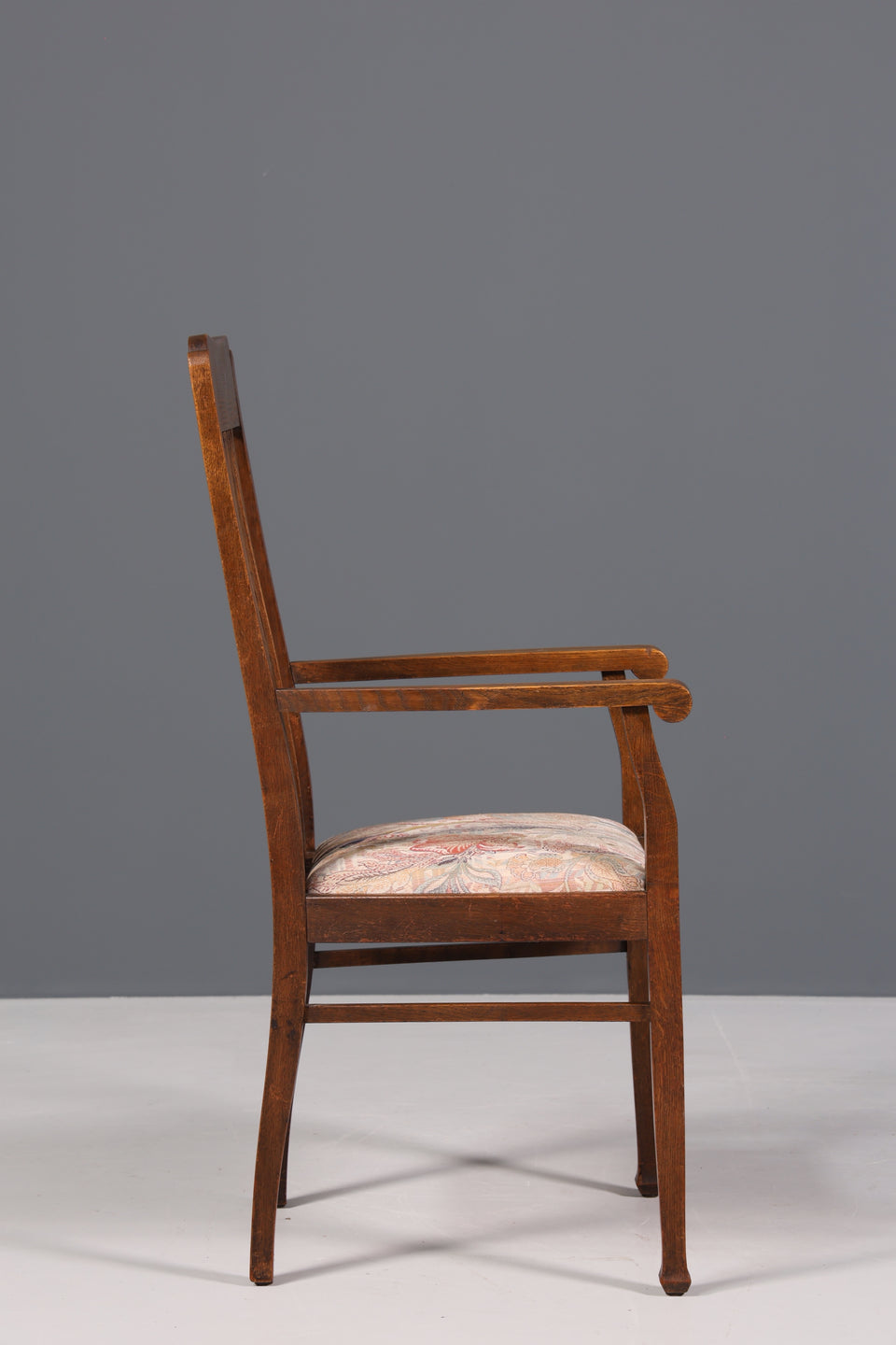 Wunderschöner Jugendstil Armlehn Stuhl Sessel Antik um 1910 Eiche 2 von 2