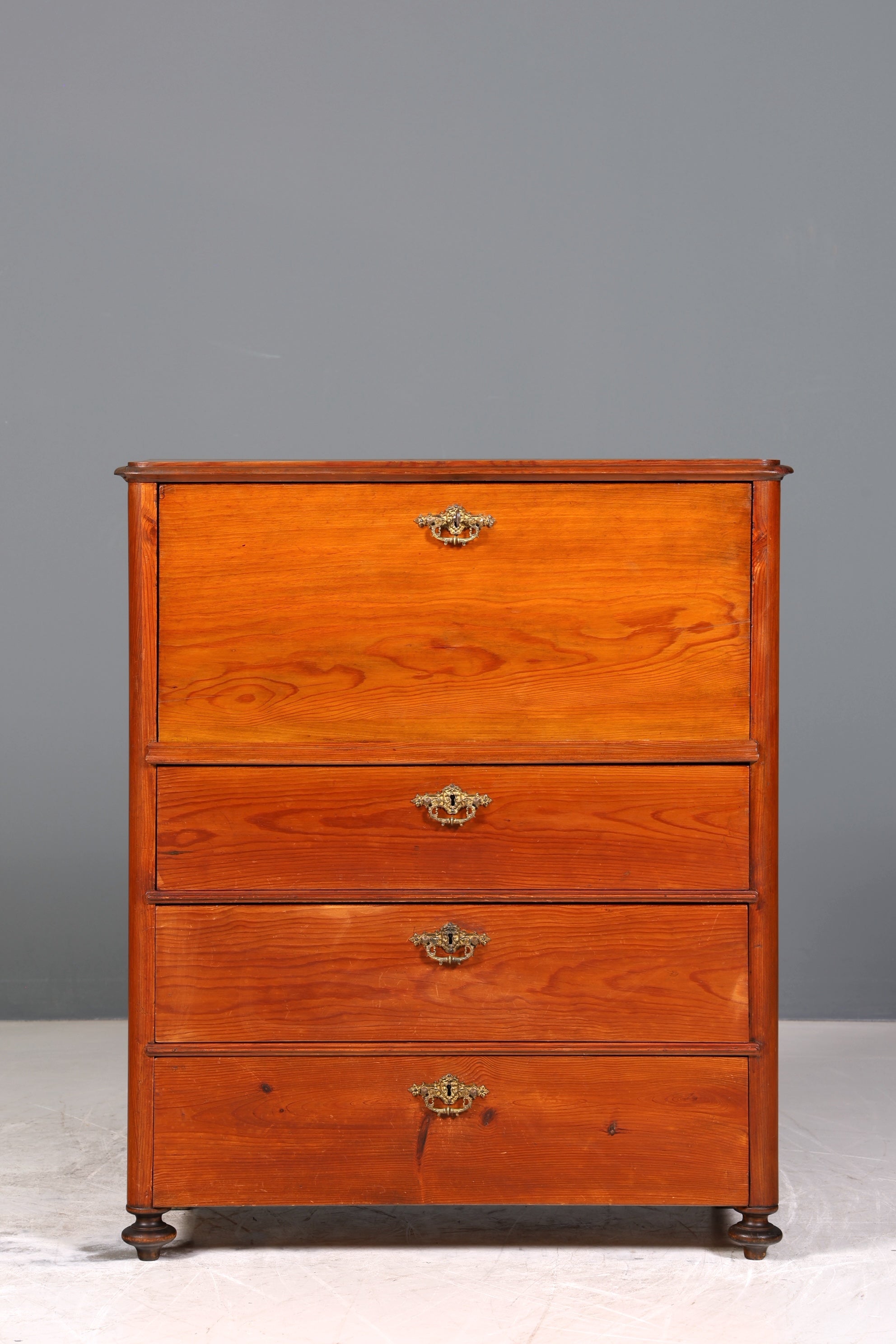 Wunderschöner Biedermeier Sekretär um 1875 Vertiko Antik Kommode Office Schreibkommode