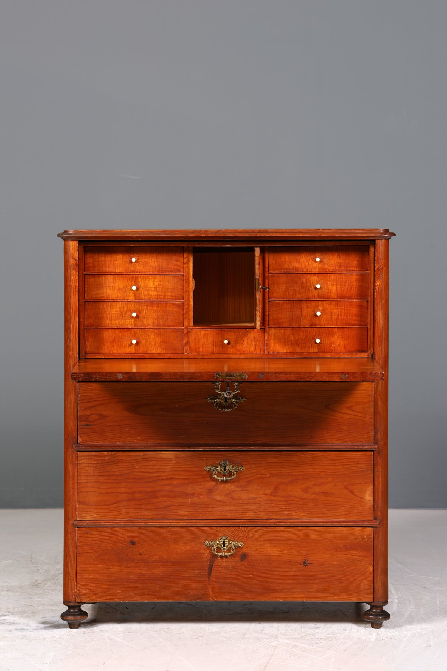 Wunderschöner Biedermeier Sekretär um 1875 Vertiko Antik Kommode Office Schreibkommode