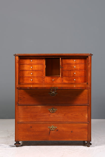 Wunderschöner Biedermeier Sekretär um 1875 Vertiko Antik Kommode Office Schreibkommode