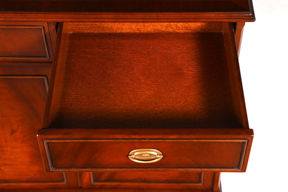 G096 Finish cm HELDENSE Wunderschönes Englisches Sideboard Mahagoni Schrank Antik 60s Buffetschrank Kommode