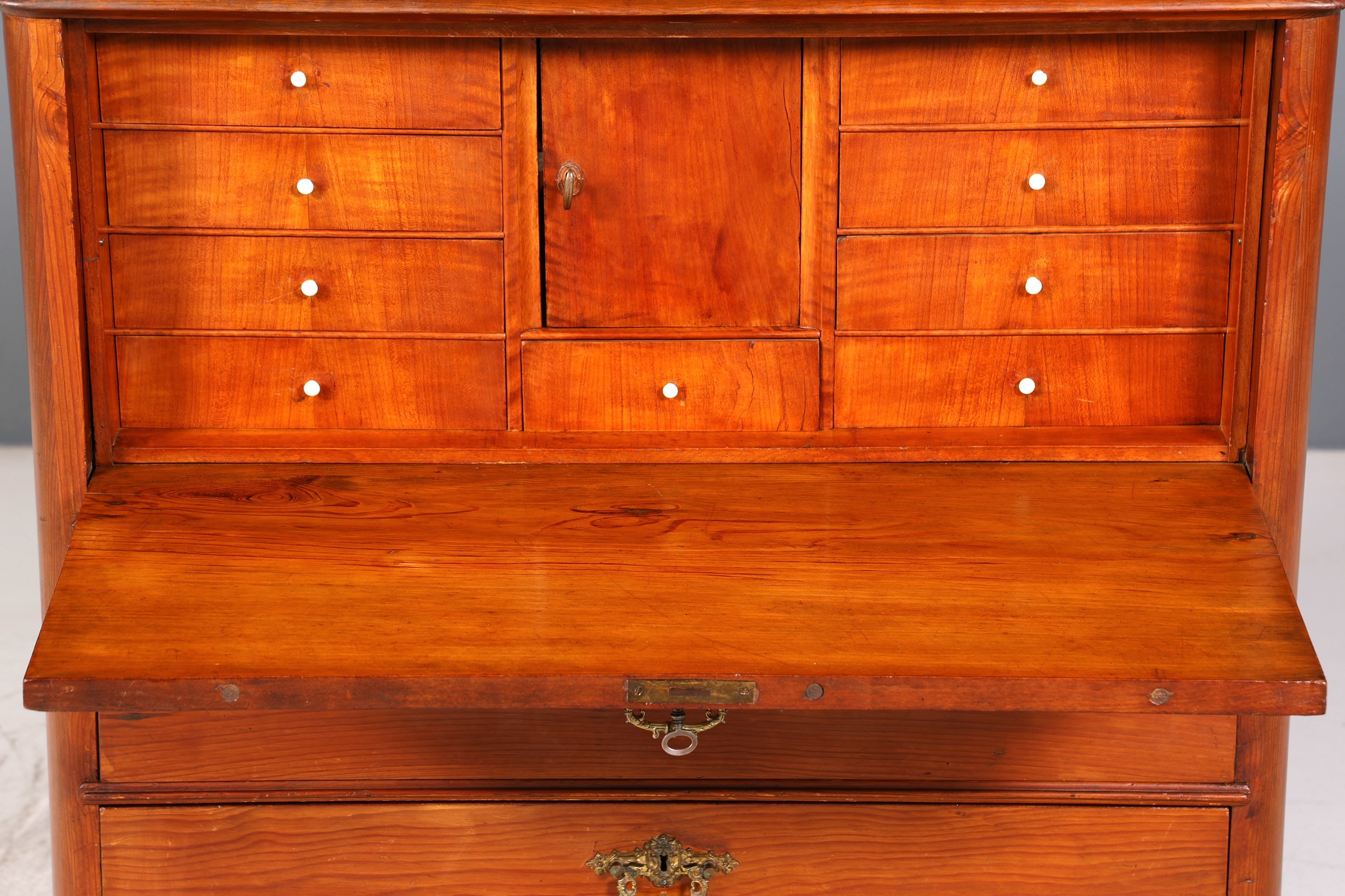 Wunderschöner Biedermeier Sekretär um 1875 Vertiko Antik Kommode Office Schreibkommode
