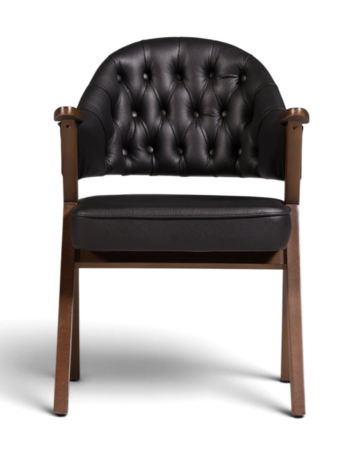 Luxuriöser "Manchester Black" Stuhl Chesterfield Stil  Bürostuhl Esszimmerstuhl Lounge Stuhl