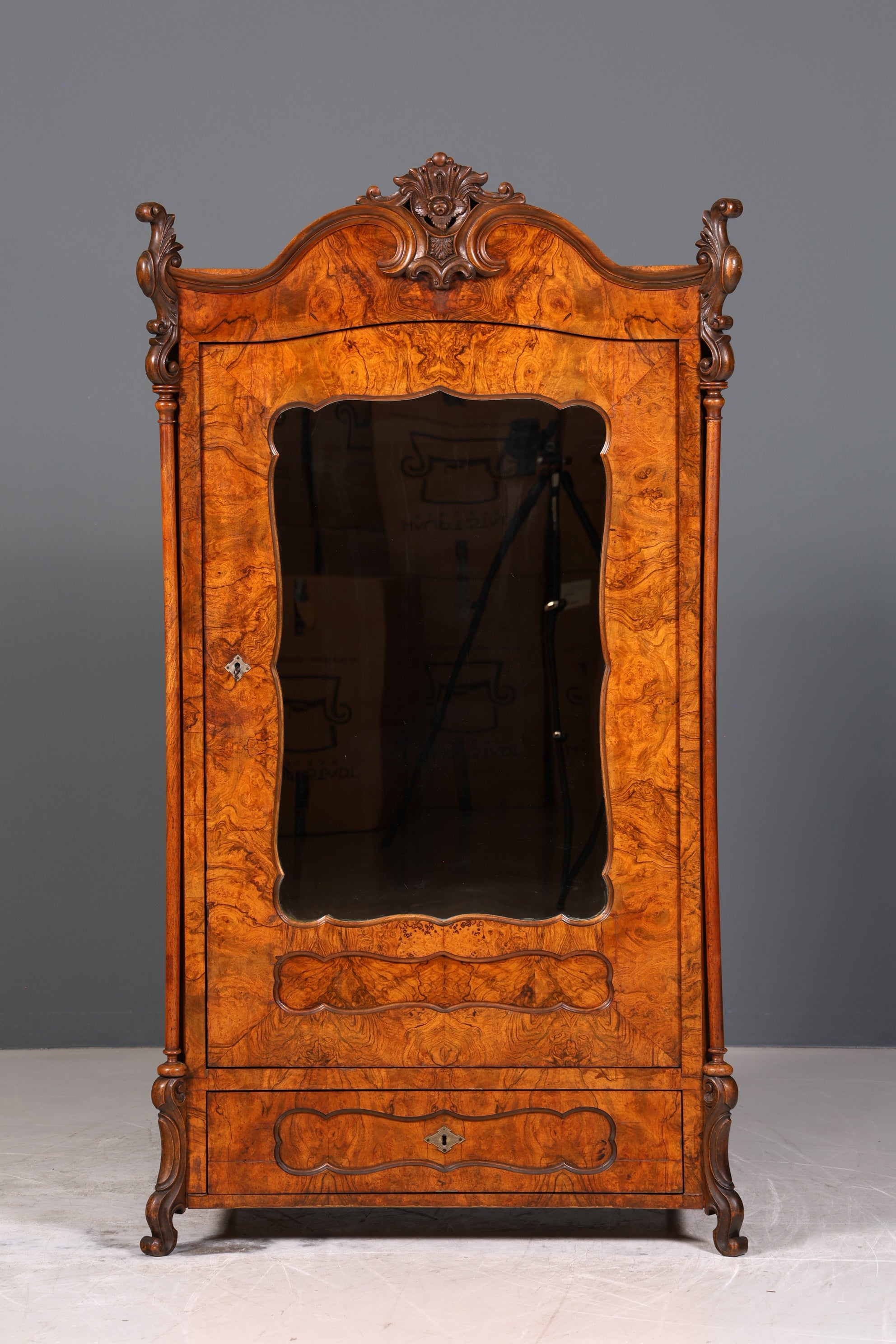 Traumhafter Louis Philippe Schrank Biedermeier Kleiderschrank echt Holz Wäscheschrank um 1880